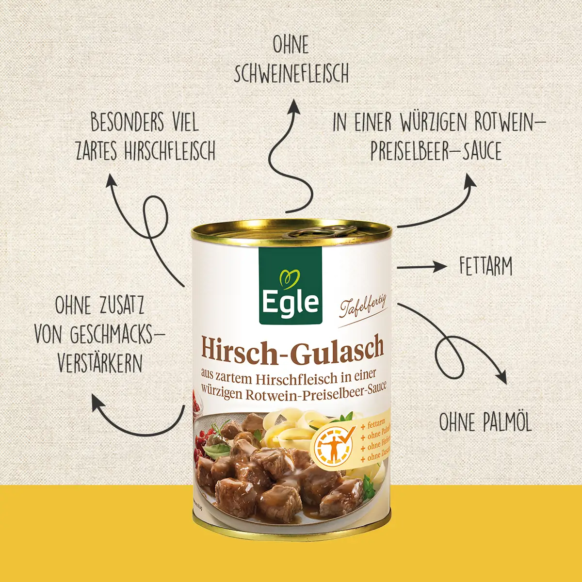 Hirsch-Gulasch, 400 g