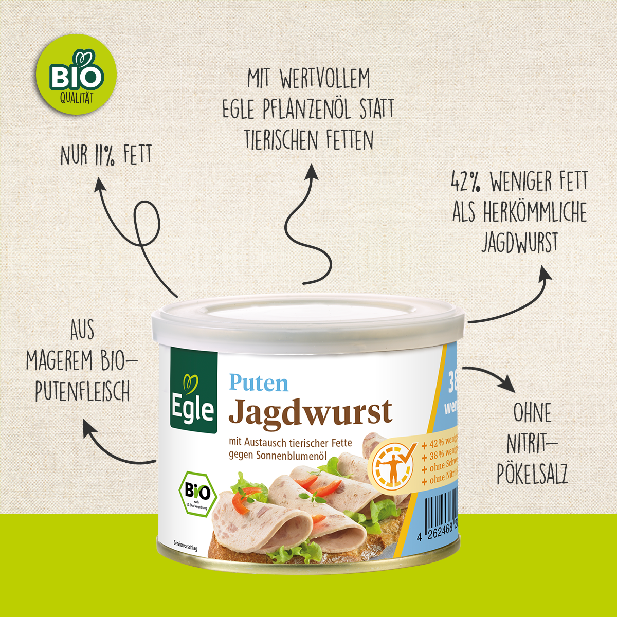 BIO Puten-Jagdwurst, 200 g