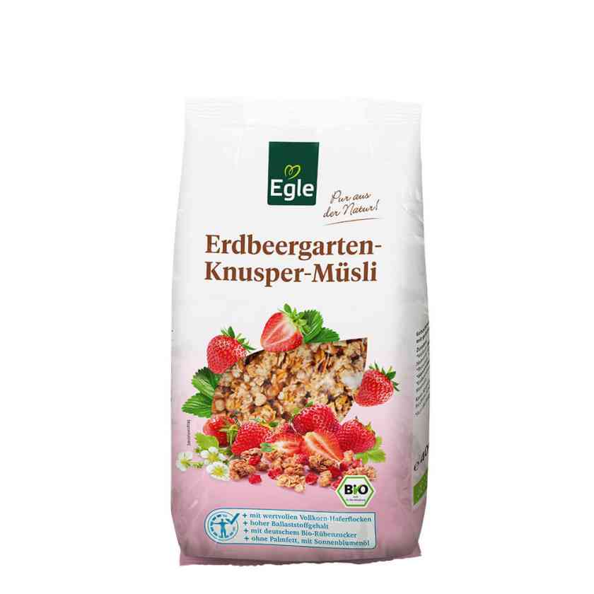 BIO Erdbeergarten-Knuspermüsli, 400 g