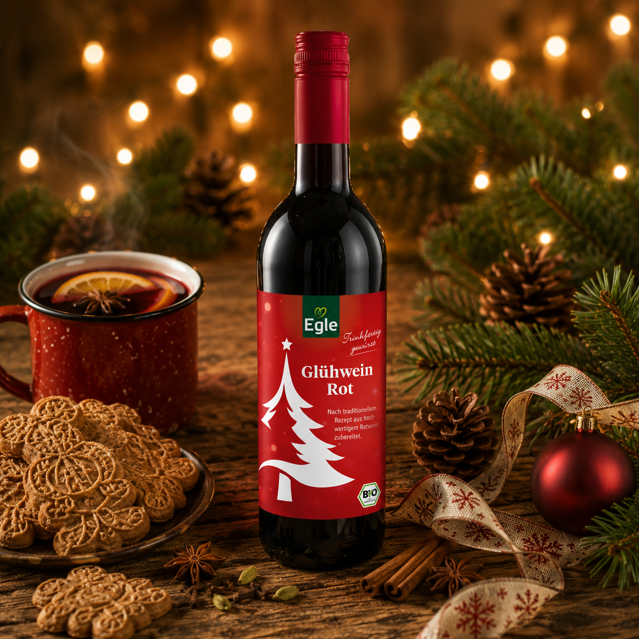 BIO Glühwein rot, 3 x 0,75 l