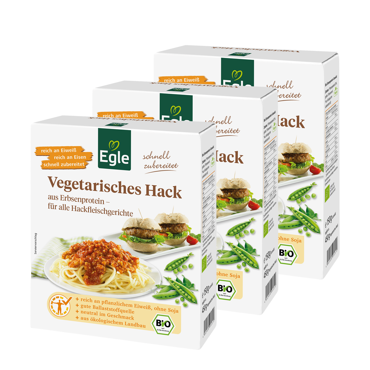 Vegetarisches Hack 3 x 150 g