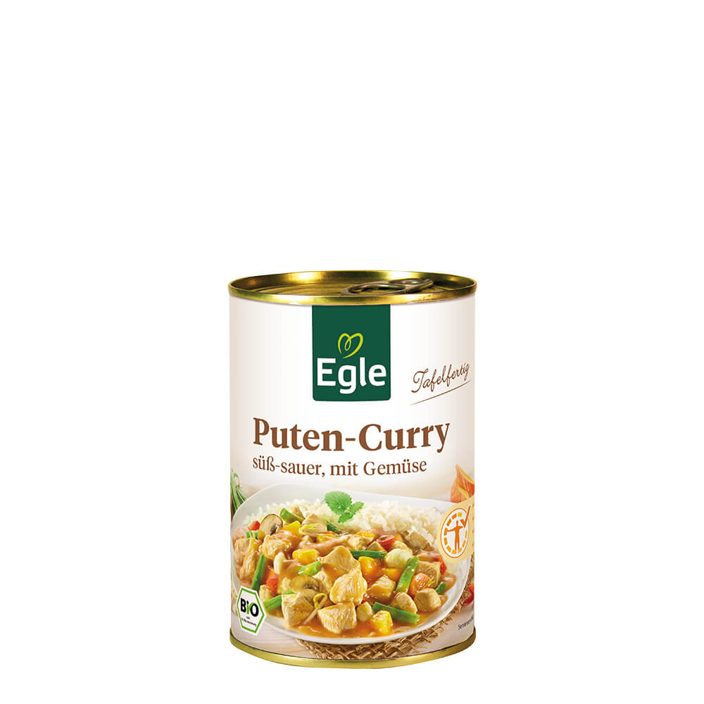 Bio Puten-Curry, süß-sauer, 400 g