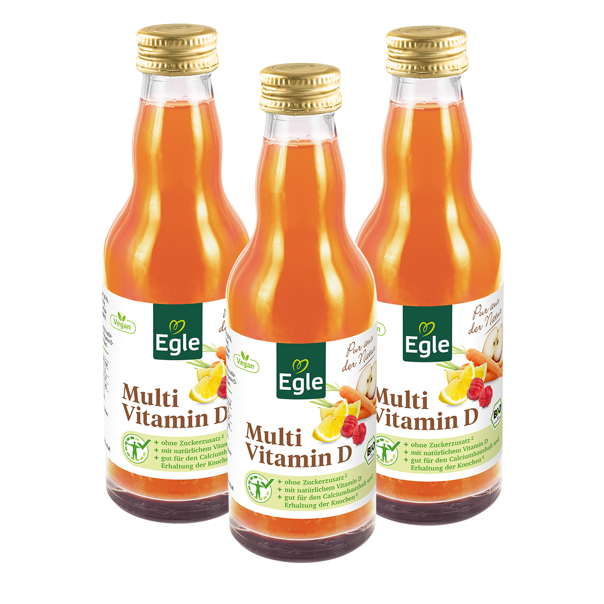 BIO Multi Vitamin D Saft, 3 x 200 ml