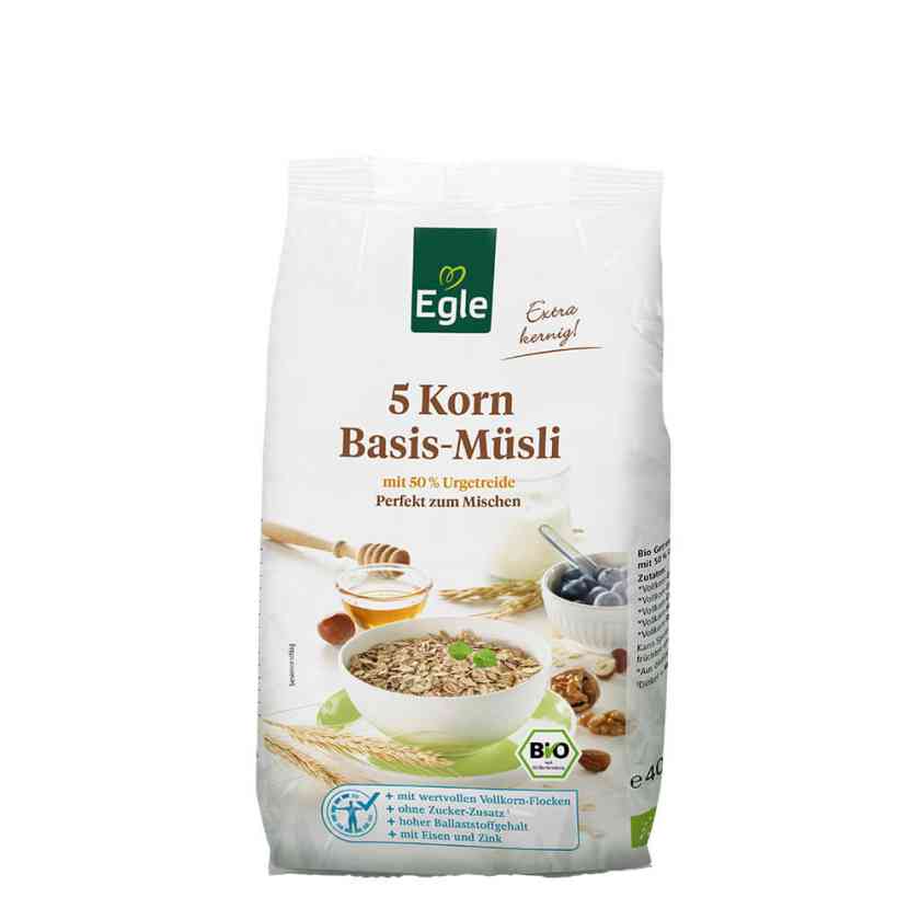 BIO 5-Korn-Basismüsli, 400 g