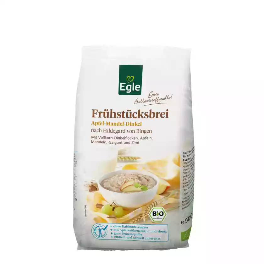 BIO Frühstücksbrei Apfel-Mandel-Dinkel, 500 g