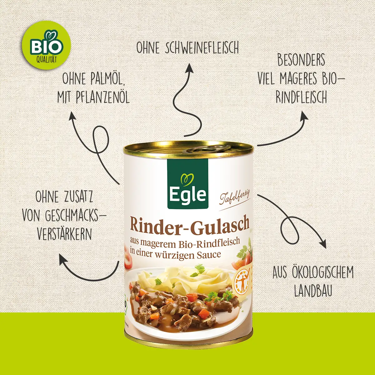 BIO Rinder-Gulasch, 400 g