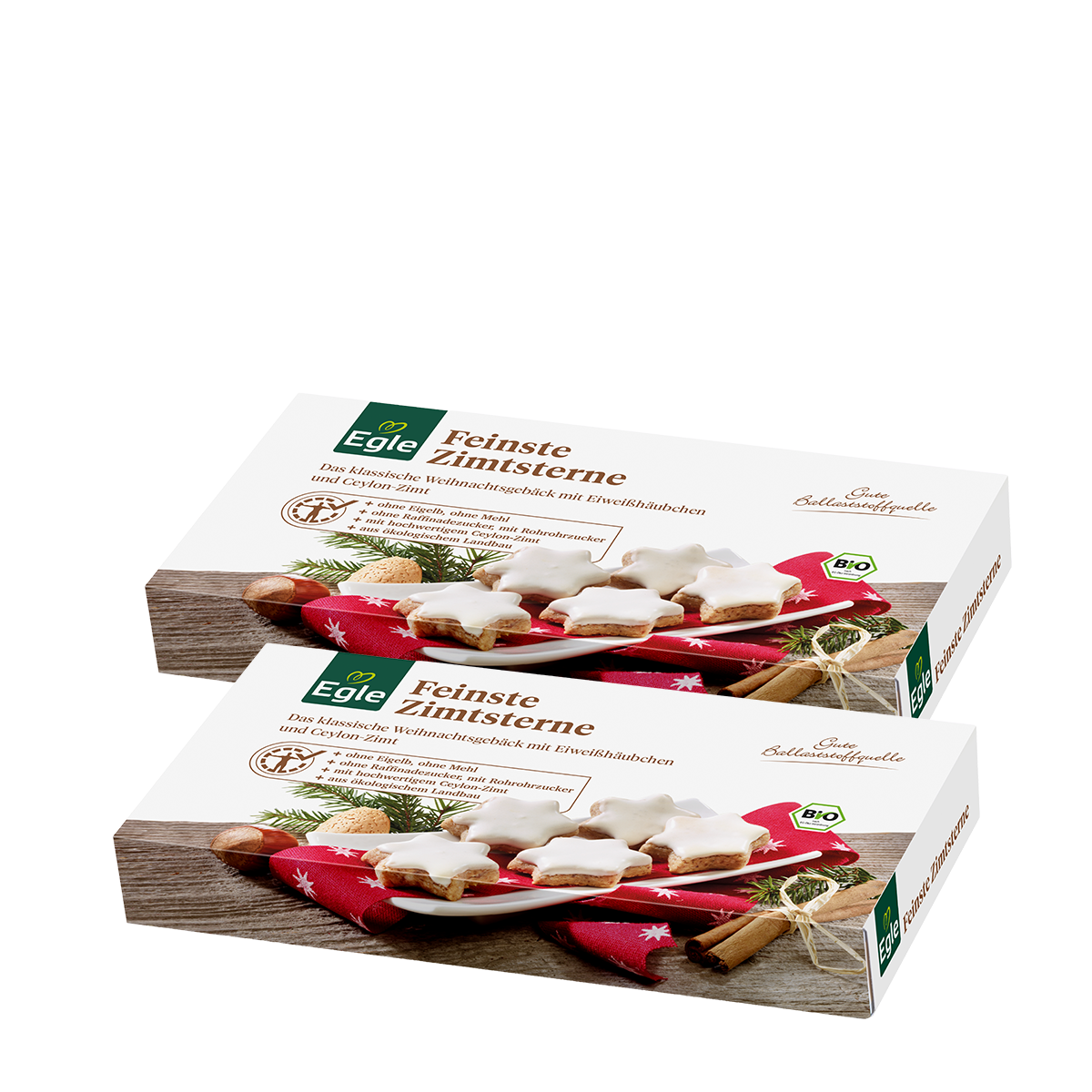 BIO Feinste Zimtsterne, 2 x 140 g