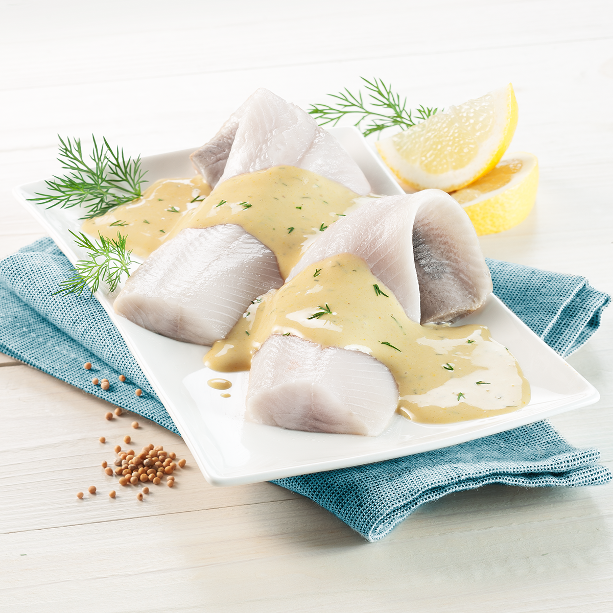 Heringsfilets in Senf-Dill-Sauce, 190 g