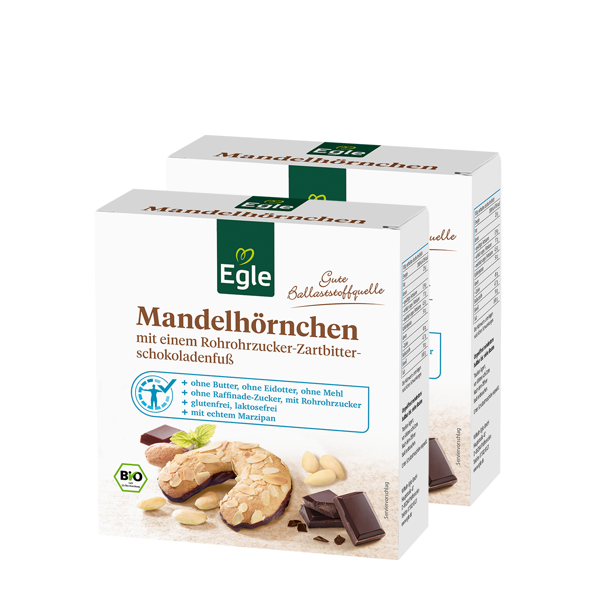 BIO Mandelhörnchen, 2 x 150 g