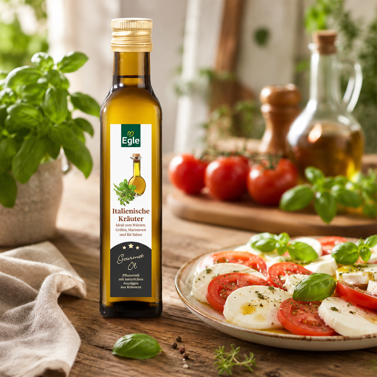 Gourmetöl Italienische Kräuter, 0,25 l