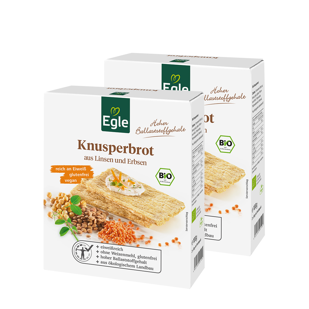 BIO Knusperbrot, 2 x 100 g