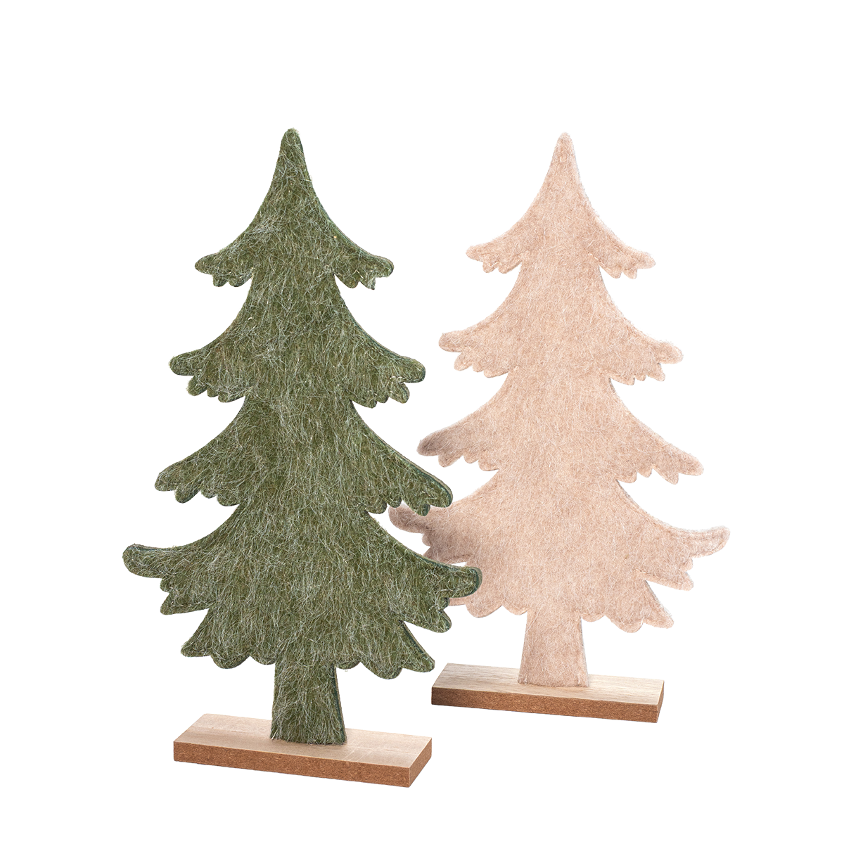 Holz-Bäume 2er-Set