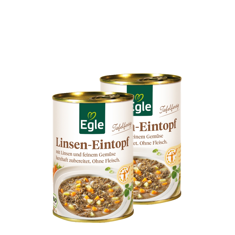 Bio Linsen-Eintopf im Doppelpack 2 x 400 g
