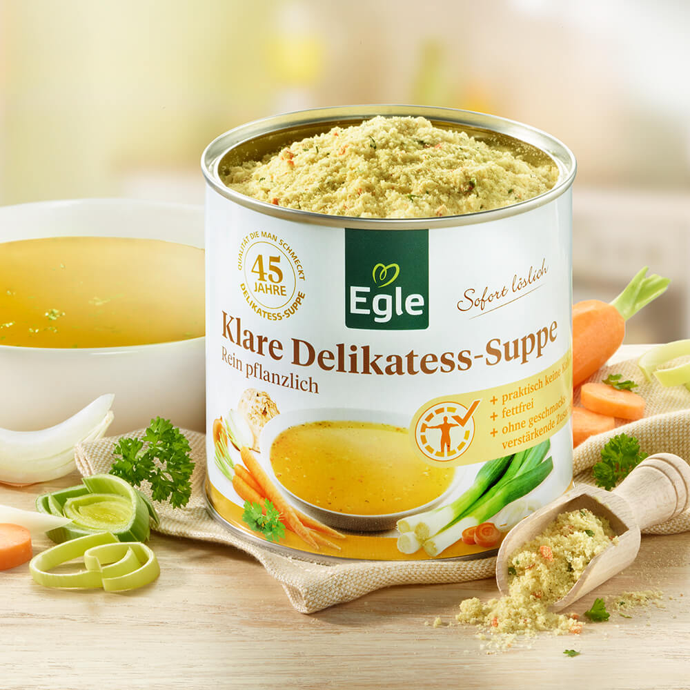 Gratis Klare Delikatess-Suppe 400 g