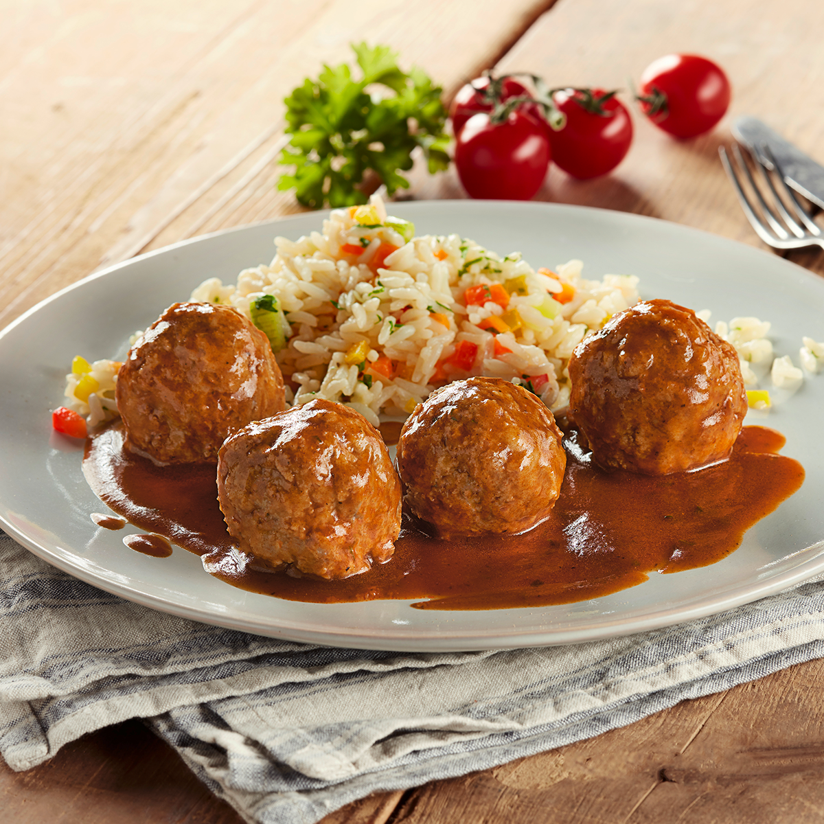 BIO Rinder-Hackbällchen in Tomatensauce, 400 g