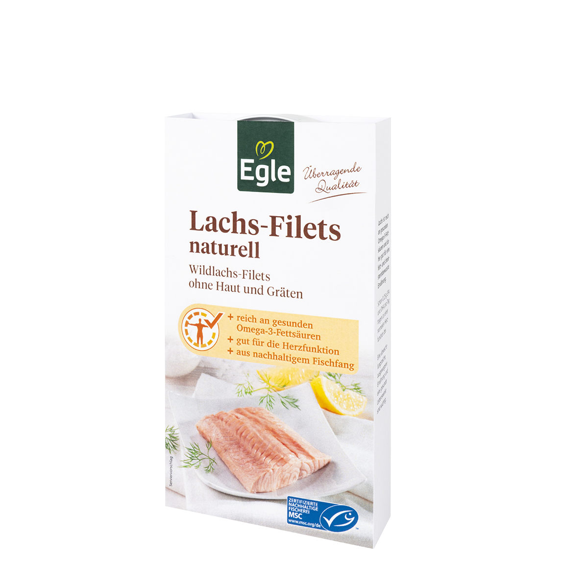 Lachsfilets naturell, 190 g