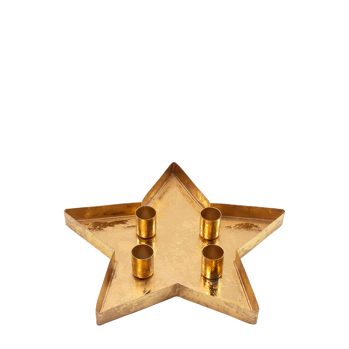 Sternmagnetkerzenhalter gold
