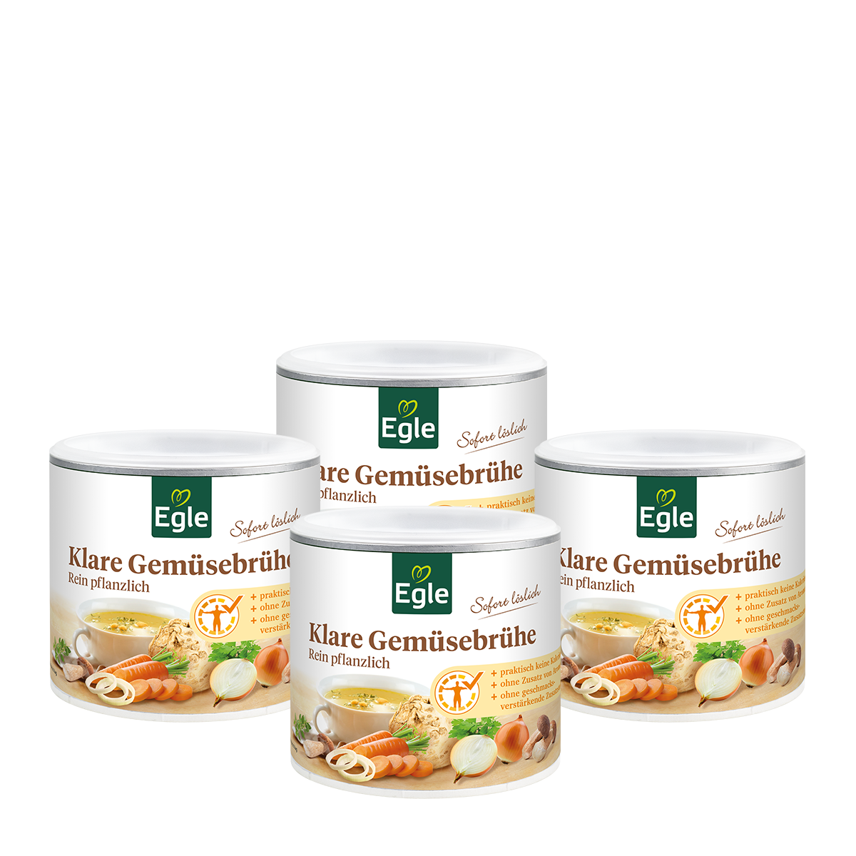 Klare Gemüsebrühe Sparpaket, 4 x 320 g
