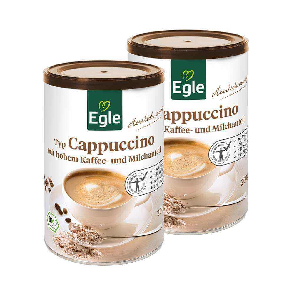 Bio Cappuccino - sofort löslich 2 x 200 g - Aktions-Angebot