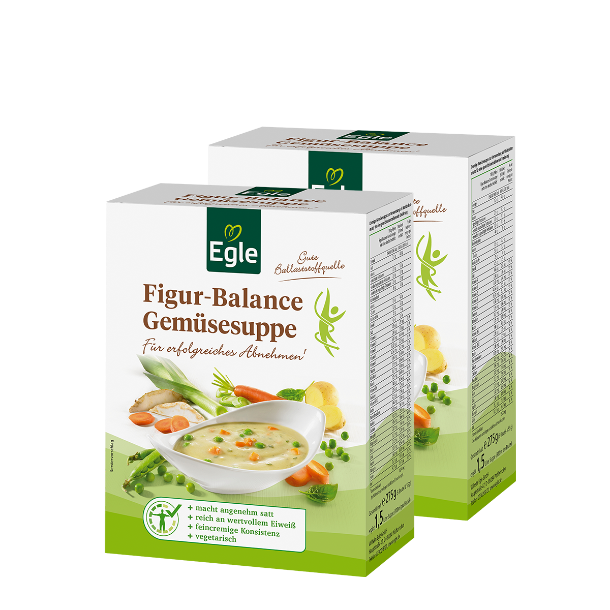 Figur-Balance Gemüsesuppe, 2 x 275 g