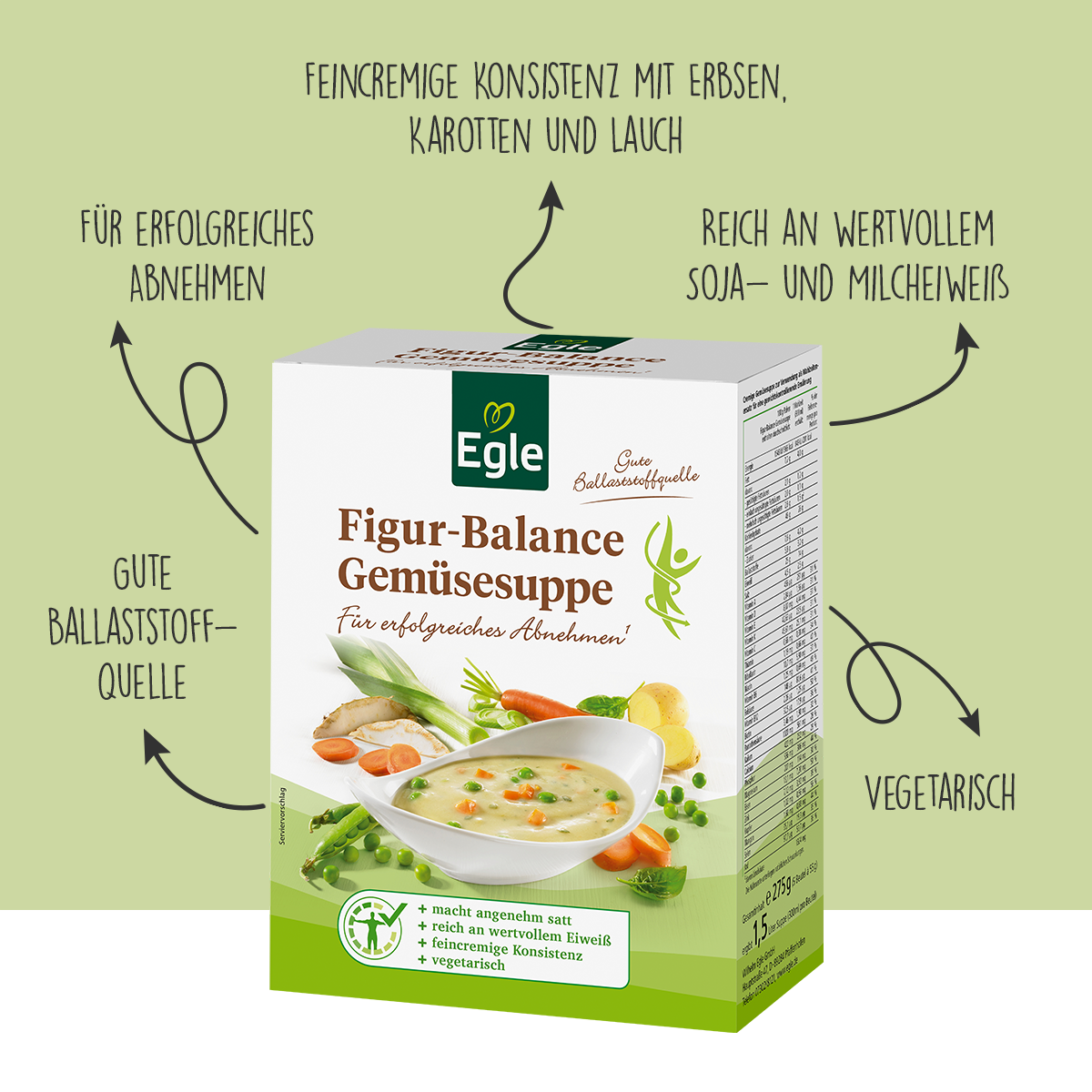 Figur-Balance Gemüsesuppe, 275 g