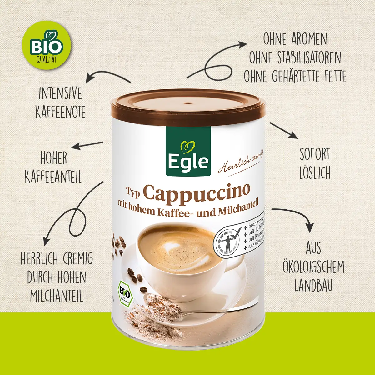 BIO Typ Cappuccino, 200 g