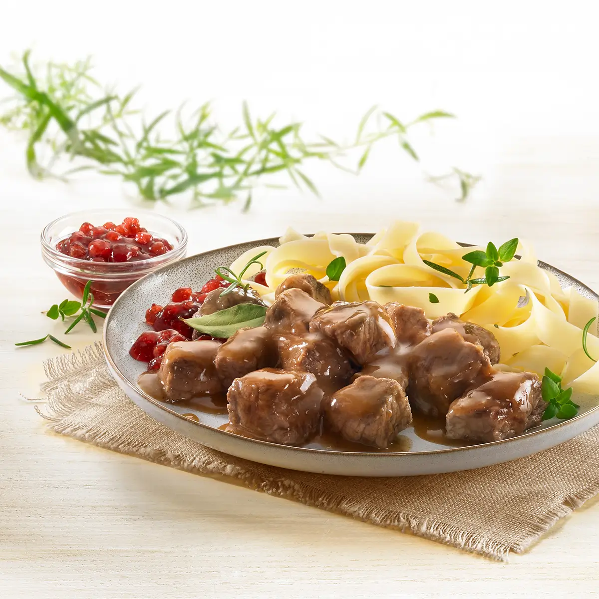 Hirsch-Gulasch, 400 g