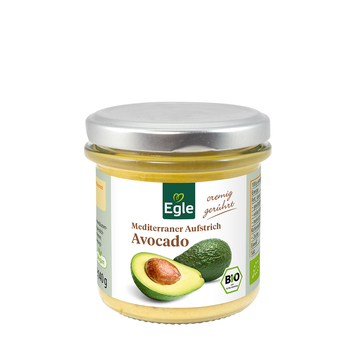 BIO Mediterraner Aufstrich Avocado, 140 g