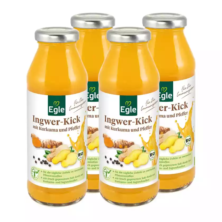 BIO Ingwer-Kick, 4 x 280 ml