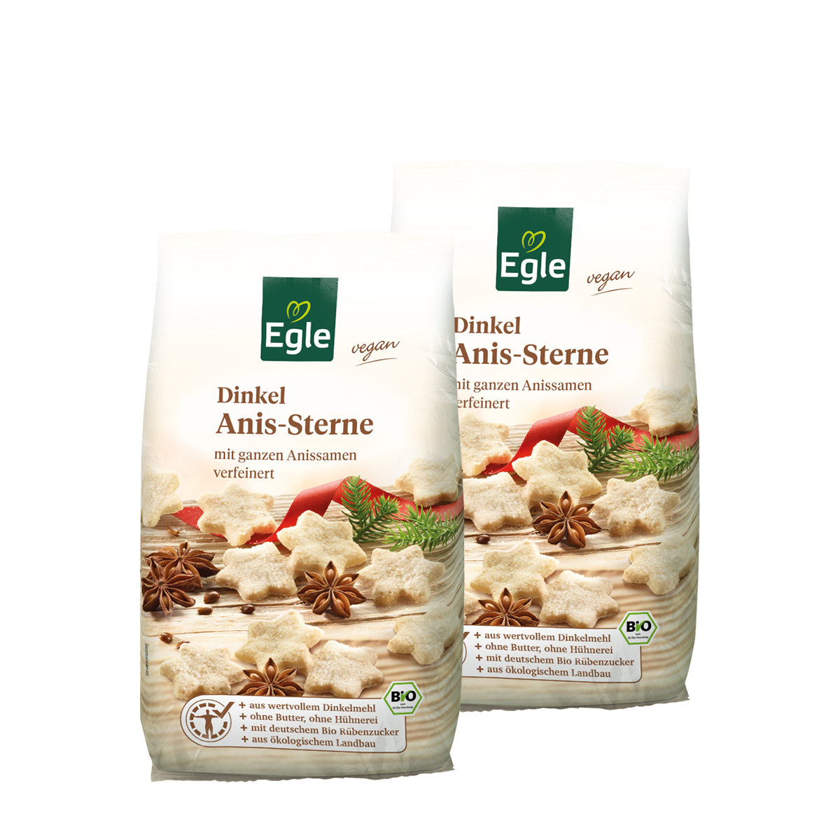 BIO Dinkel-Anis-Sterne, 2 x 150 g