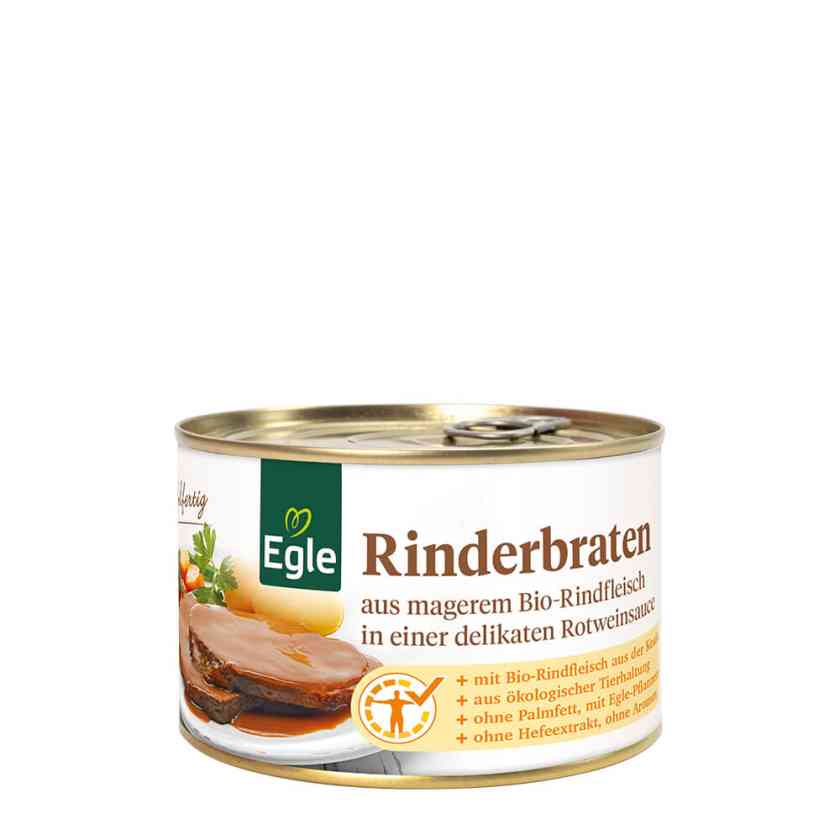 BIO Rinderbraten in Rotweinsauce, 400 g