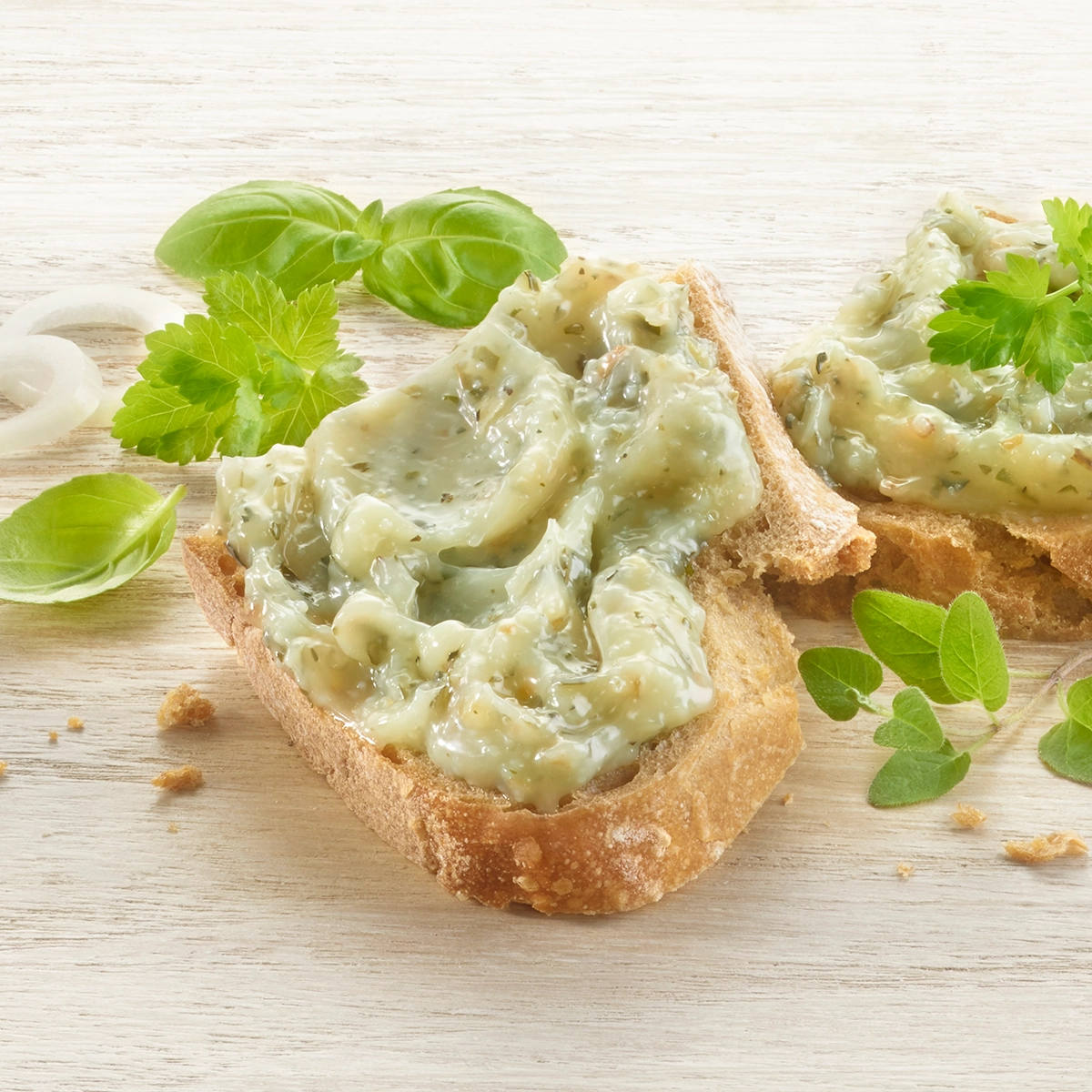 BIO Pflanzliches Schmalz mit Kräutern, 3 x 100 g