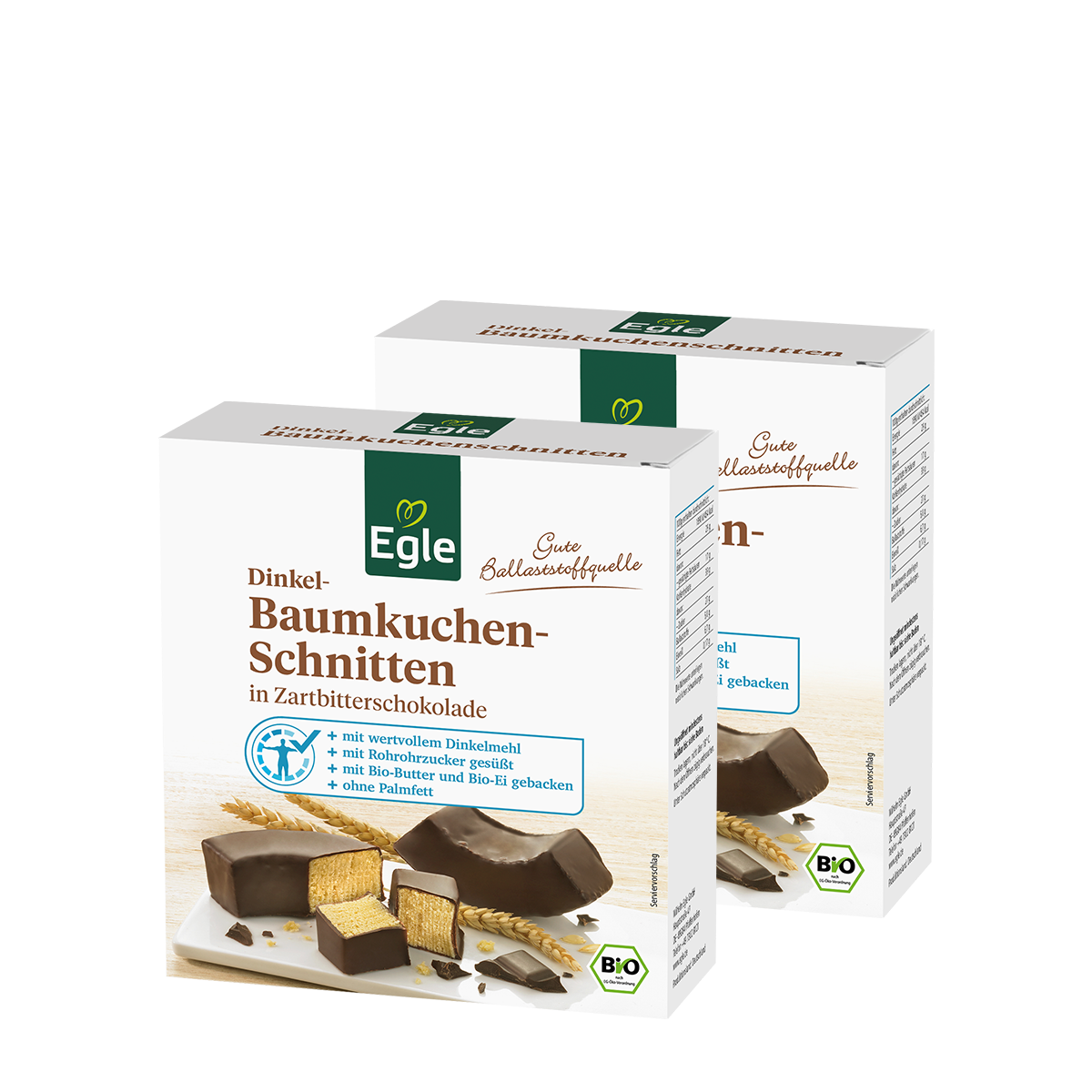 BIO Dinkel-Baumkuchenschnitten, 2 x 100 g