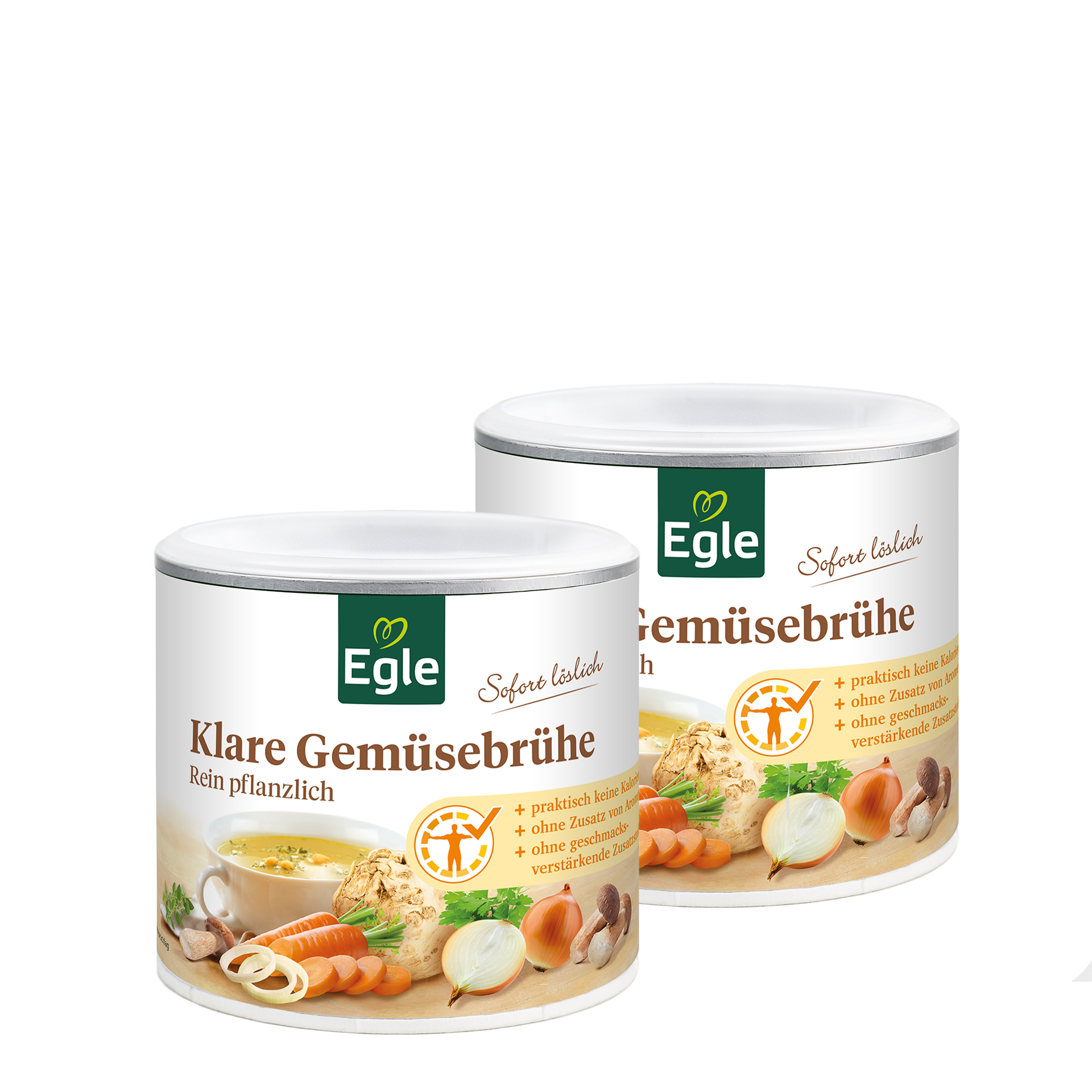 Klare Gemüsebrühe, 2 x 320 g