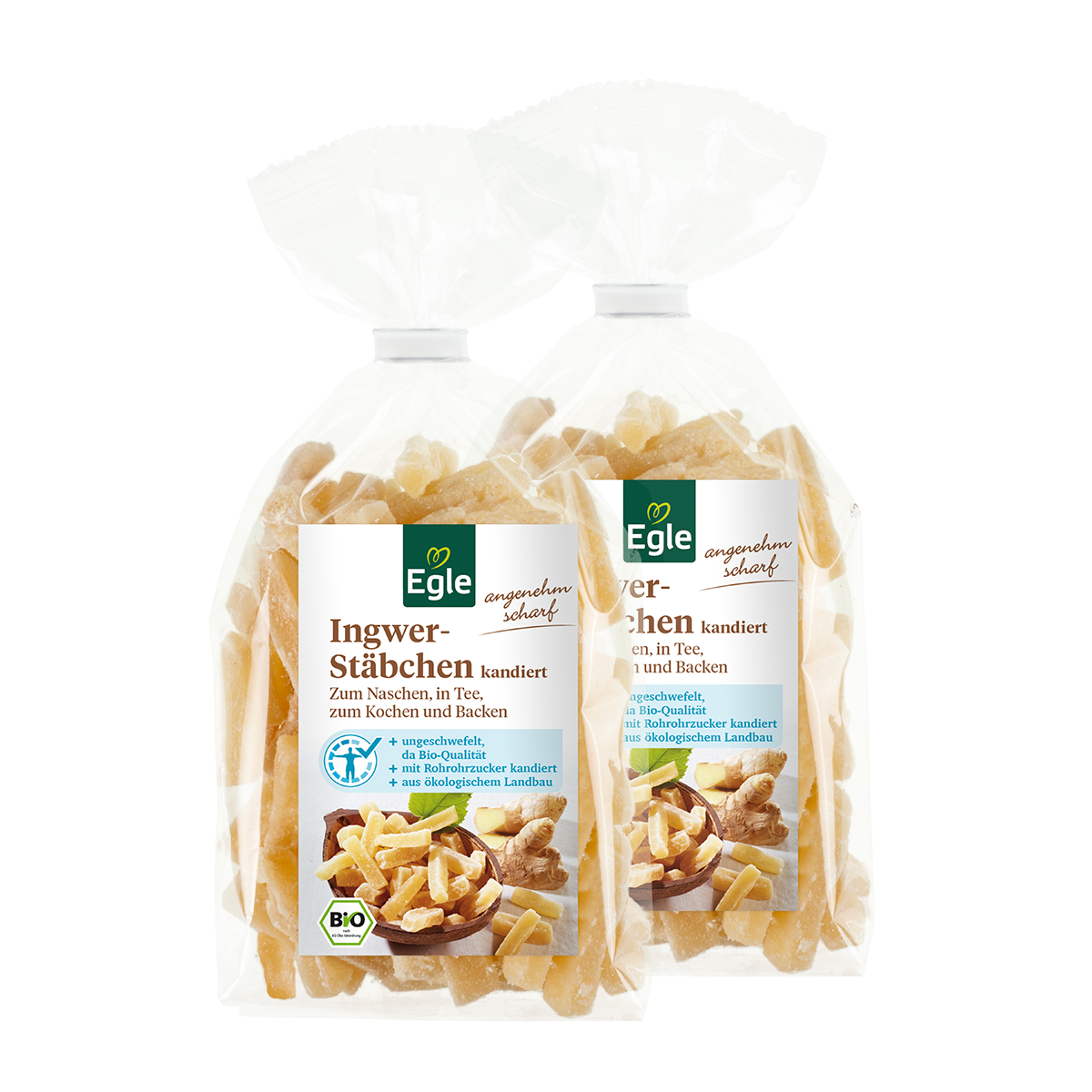 BIO Ingwerstäbchen, 2 x 250 g