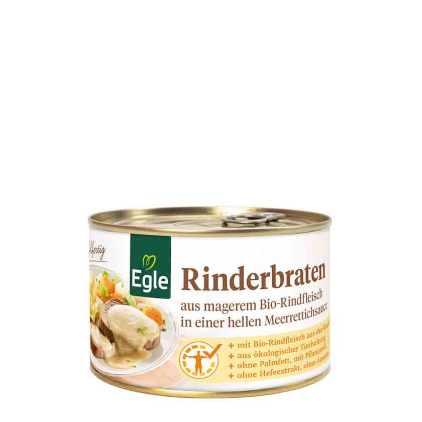 BIO Rinderbraten in Meerrettichsauce, 400 g