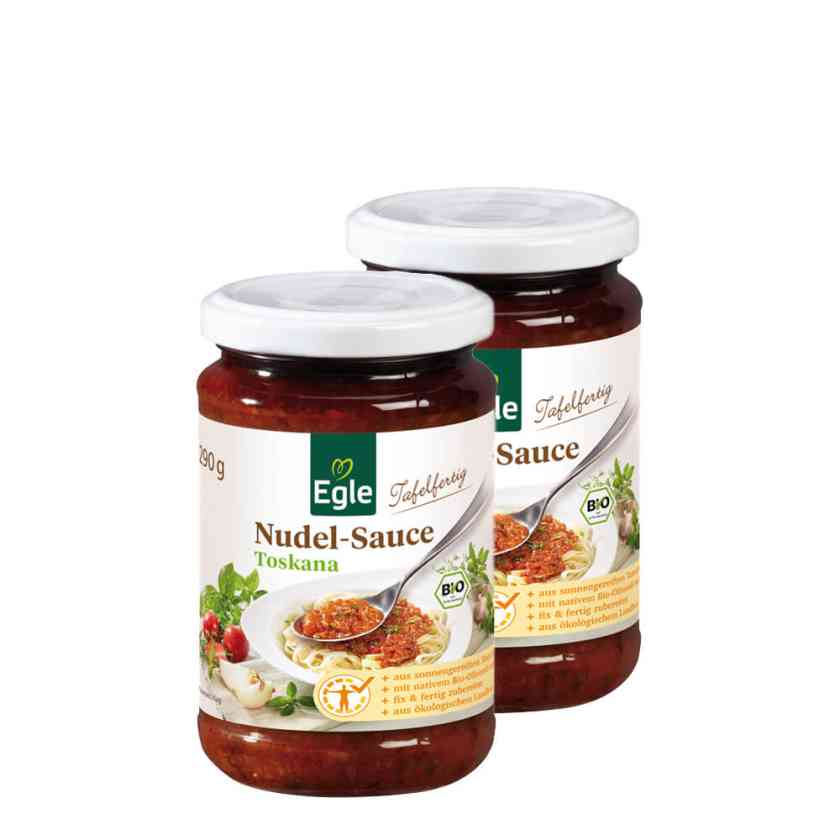 BIO Nudelsauce Toskana, 2 x 290 g